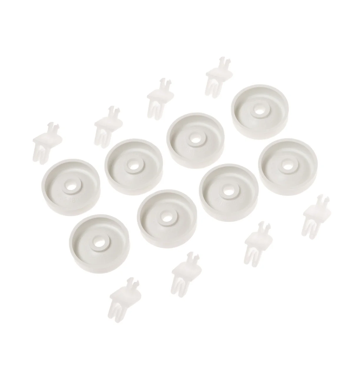 WD35X21038 Dishwasher Lower Dishrack Roller Kit Assembly (8 Pack)