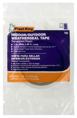 Frost King Clear Plastic Weather Seal For Doors and Windows 45 ft. L X 0.014 in. - Image 2