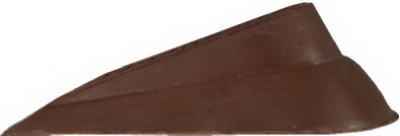 National Hardware 2 in. W X 5 in. L Rubber Brown Wedge Door Stop Mounts to floor - Image 2