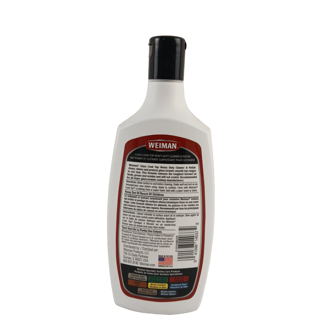 Weiman Glass Cooktop Cleaner & Polish - Heavy Duty Formula - Image 2