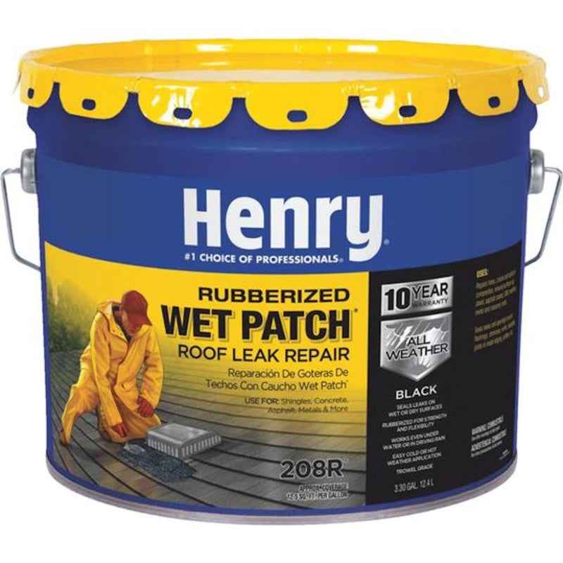 Henry Smooth Black Asphalt All-Weather Roof Cement 3.3 gal - Image 2
