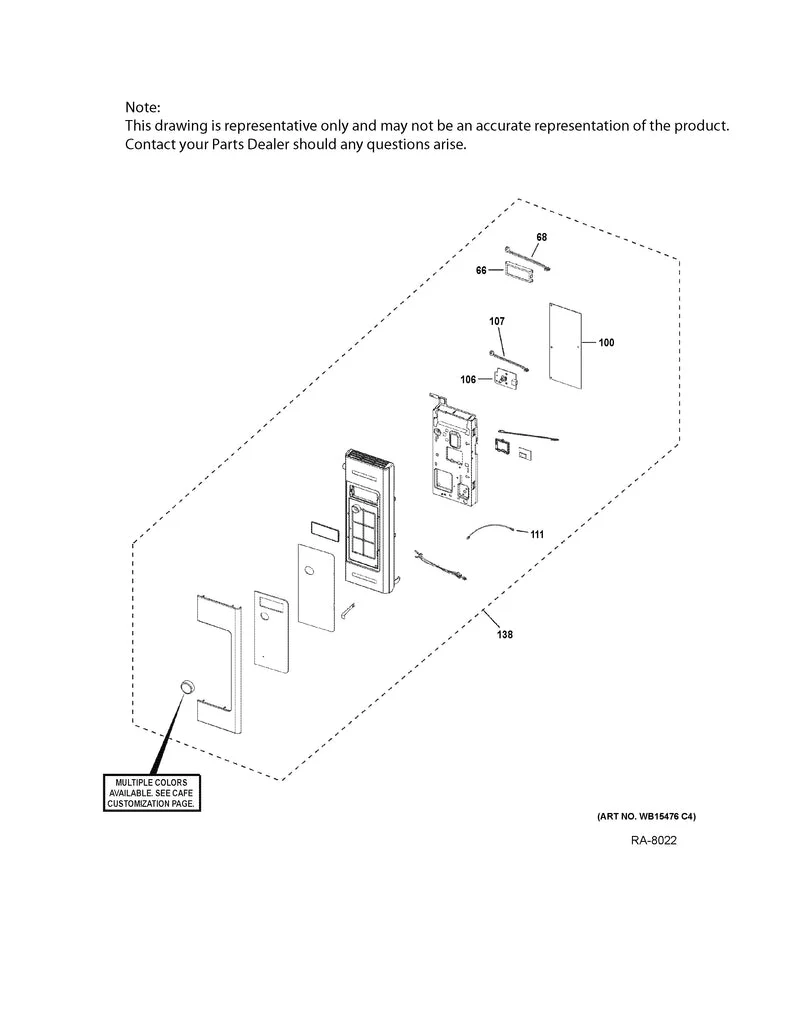 WG01F04897 Microwave Certified Refurbished Cntrl Panel