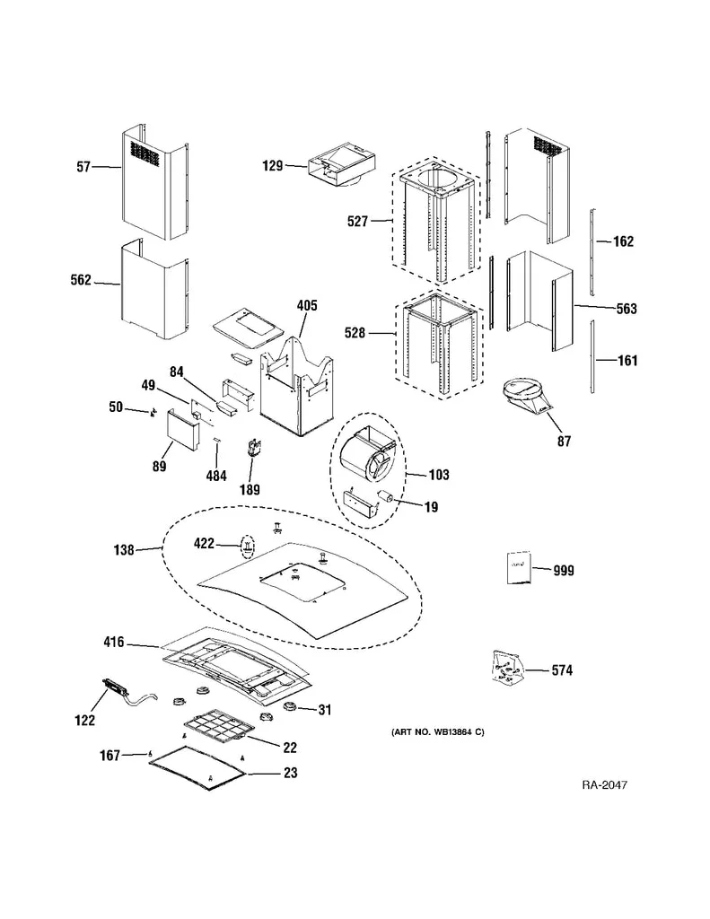 WG02F02840 Oven Vent Motor