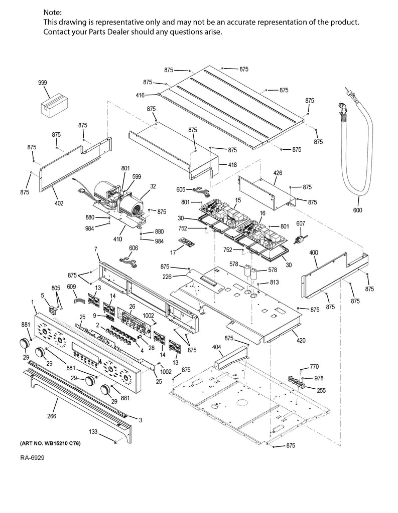 WG02F10798 Oven Control Board