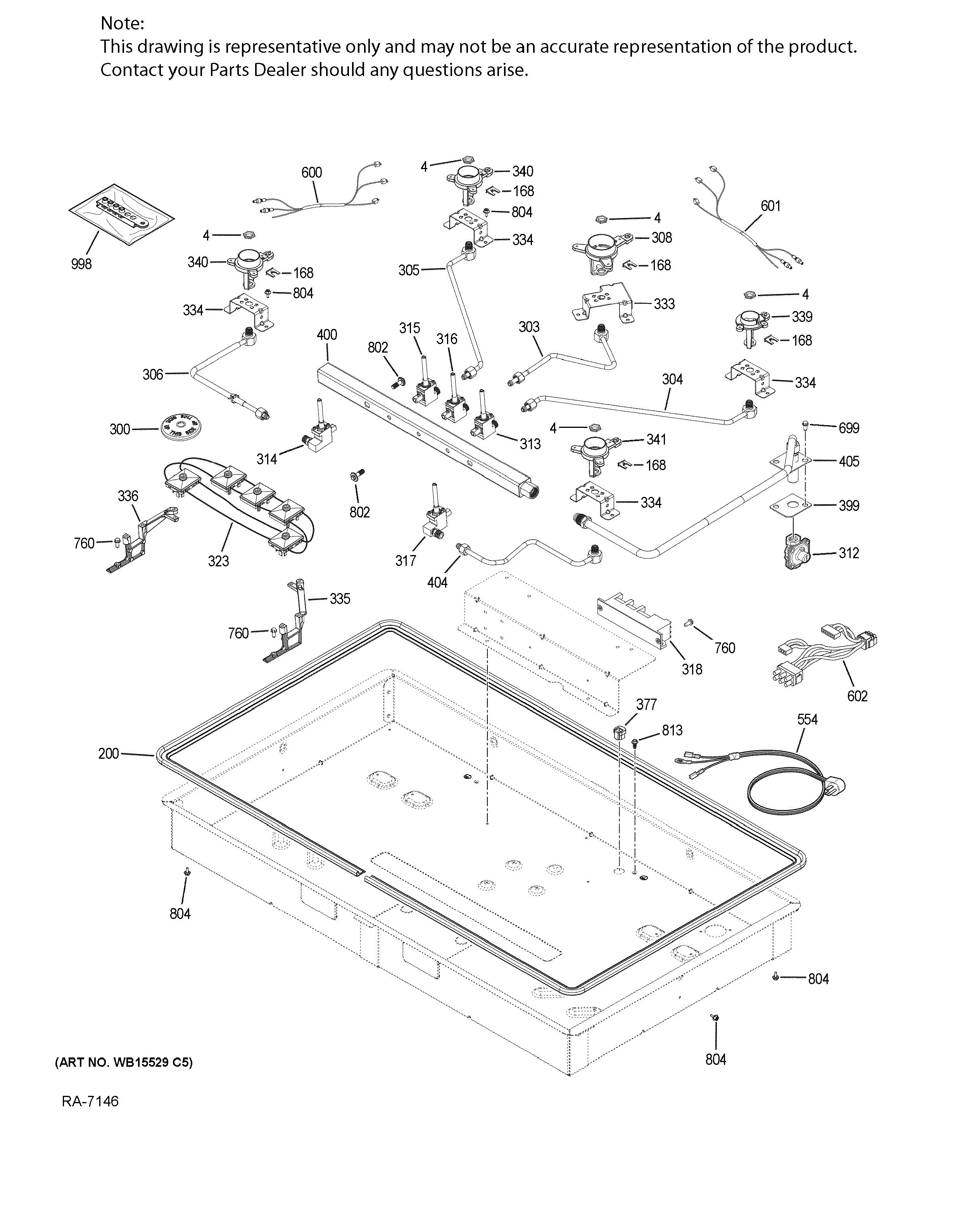 WG02F12332 Gas Cooktop Gas Valve - Image 2