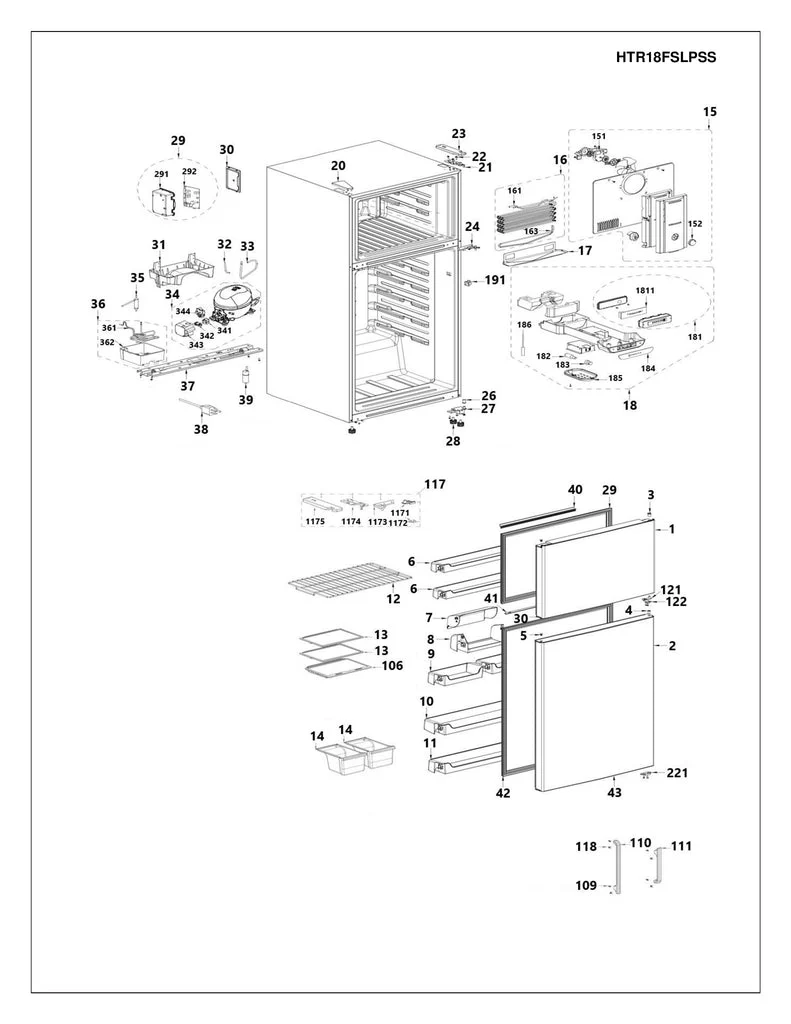 WG03A02496 Refrigerator Reversible Door Kit - Image 5