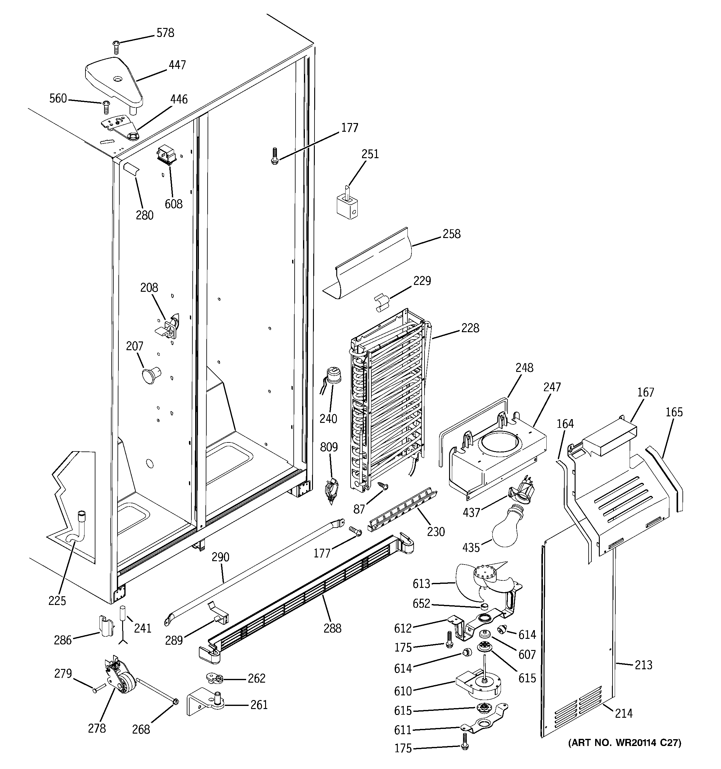 GE Refrigerator Defrost Heater Assembly WG03F00771 (Replaces 203C5543G003) - Image 5