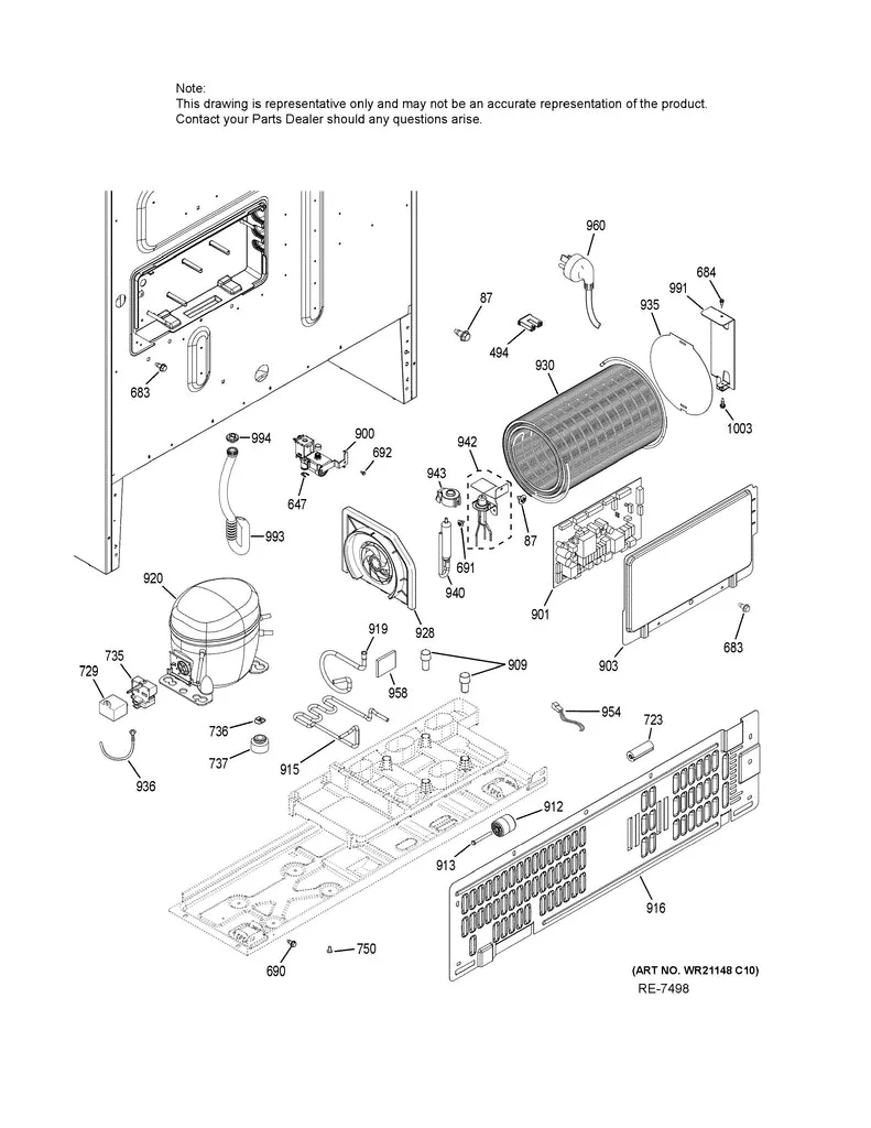 WG03F01791 Refrigerator Main Control Board