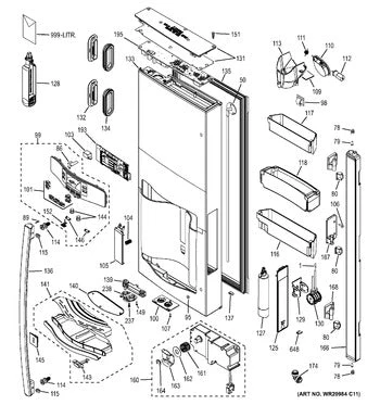WG03F05718 GE Refrigerator Auto Fill Display Assembly - Image 2