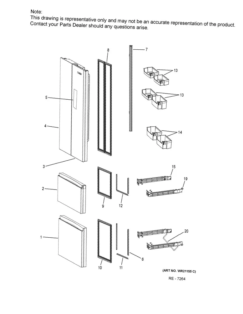 WG03F06913 Refrigerator UI Display - Image 6