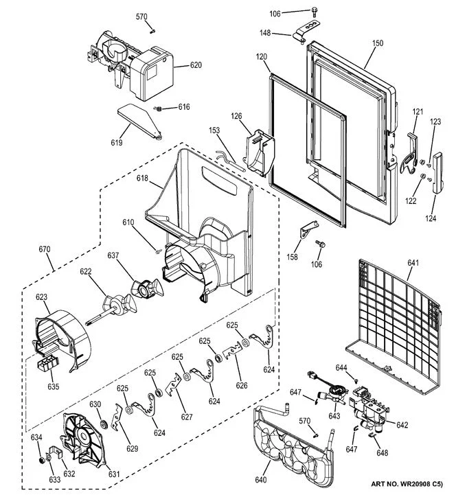 WG03F07552 Fridge Ice Maker ASM - Image 2