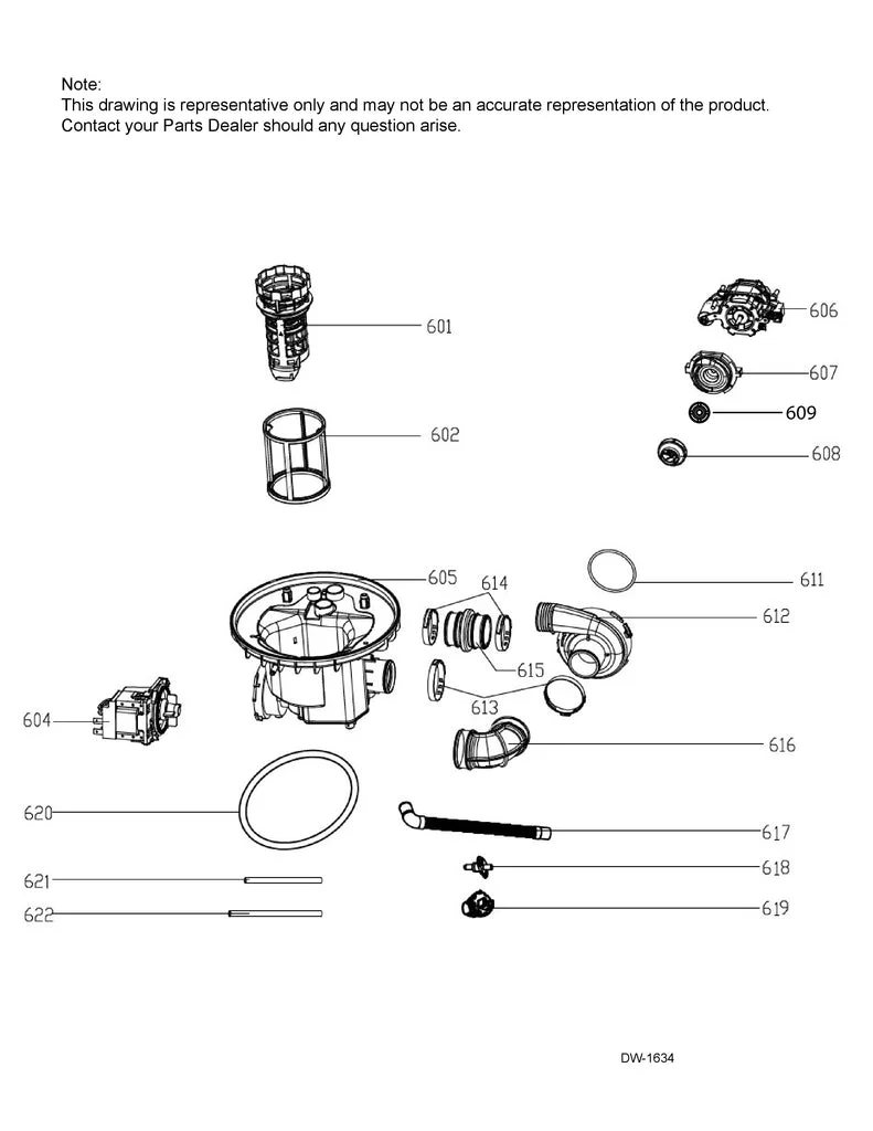 WG04A03908 Dishwasher Pump O-Ring Gasket - Image 5