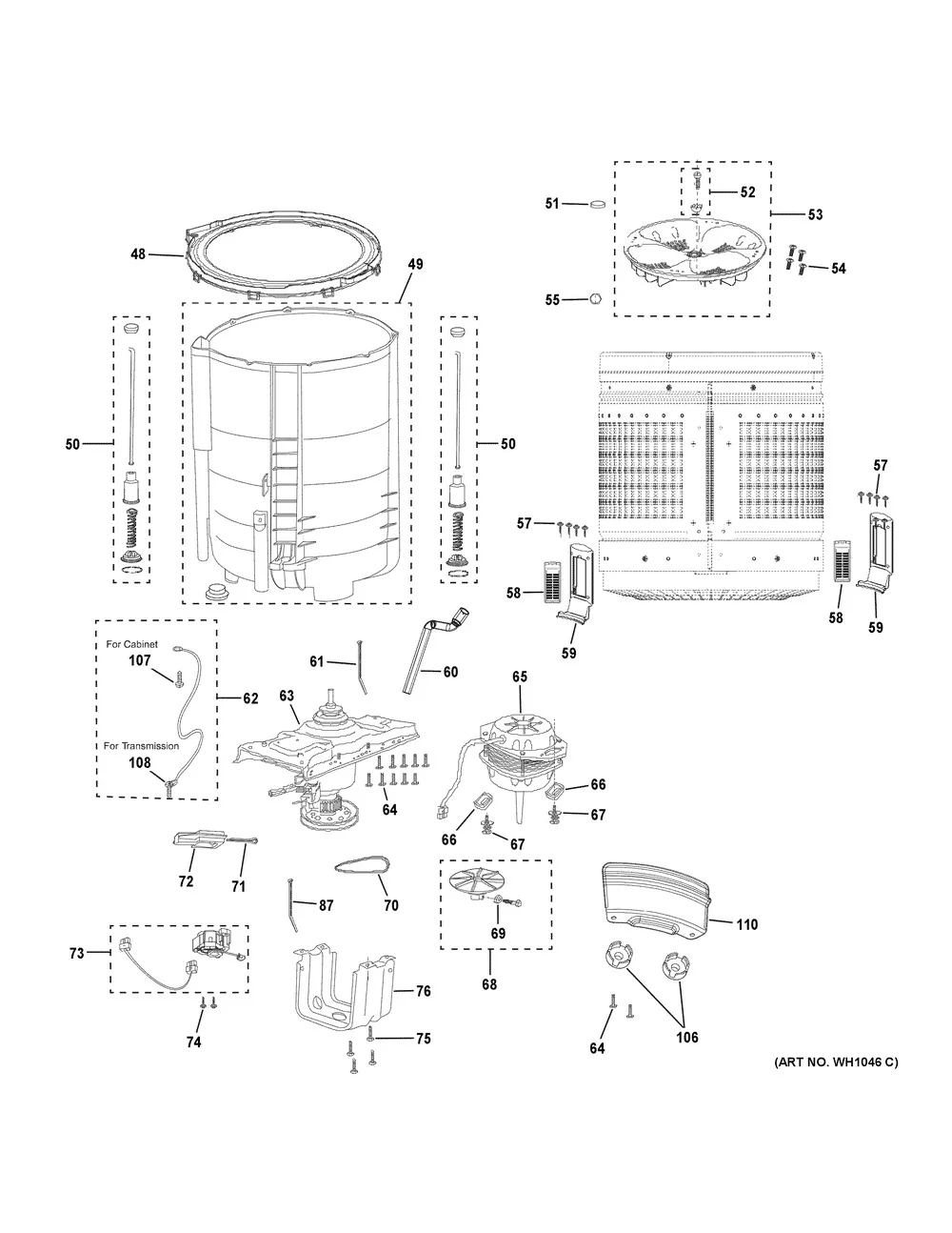 WG04A04165 Washer V Belt - Image 2