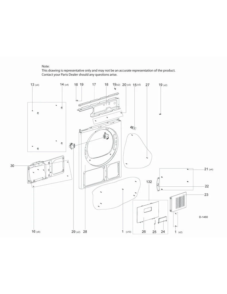 WG04A04370 Dryer Door Switch (replaces 0184000030) - Image 5