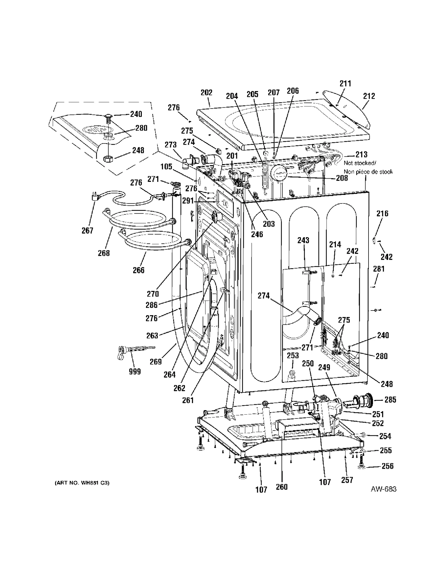 WG04F00002 Washer Water Inlet Valve (Water Valve Assembly, Fill Valve, Solenoid Valve) - Image 3