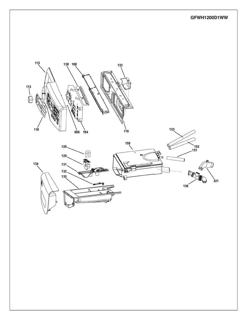 WG04F03796 Washer User Interface Control Board - Image 5