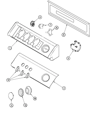 WG04F04918 Washer Timer (replaces WH12X10349) - Image 2
