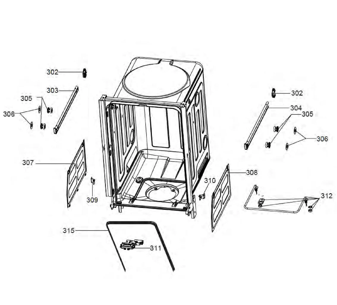 WG04F11281 Dishwasher Heating Element - Image 5