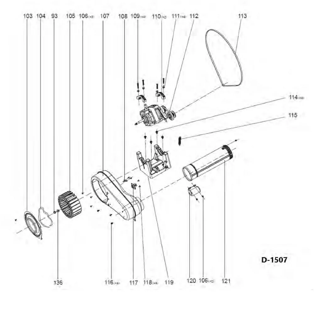 GE Dryer Motor WG04F11703 (Replaces 0184000039) - Image 6