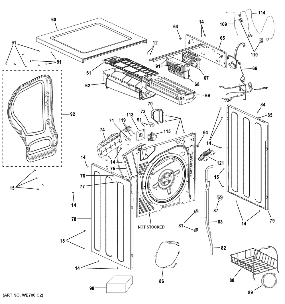 WG04F11712 Dryer Harness (replaces WH19X28477) - Image 5