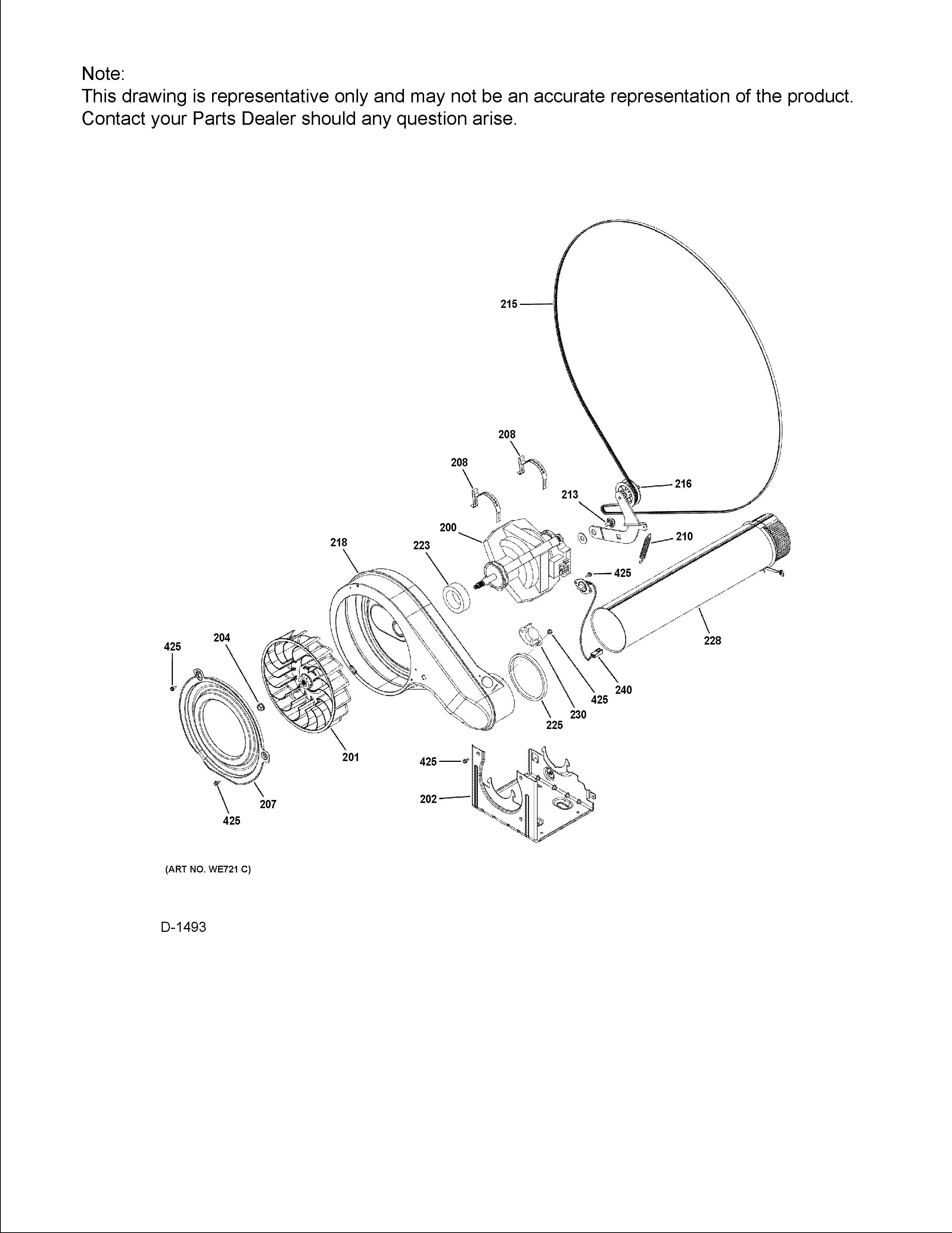 WG04F11798 Dryer Outlet Thermistor (Temperature Sensor, Exhaust Thermistor, Outlet Sensor)