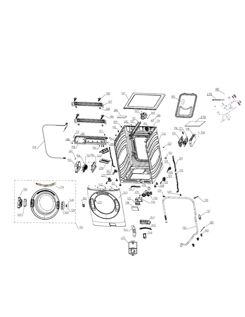 GE Washer Main Control Board WG04F11906 (Replaces 0021800214C) - Image 5