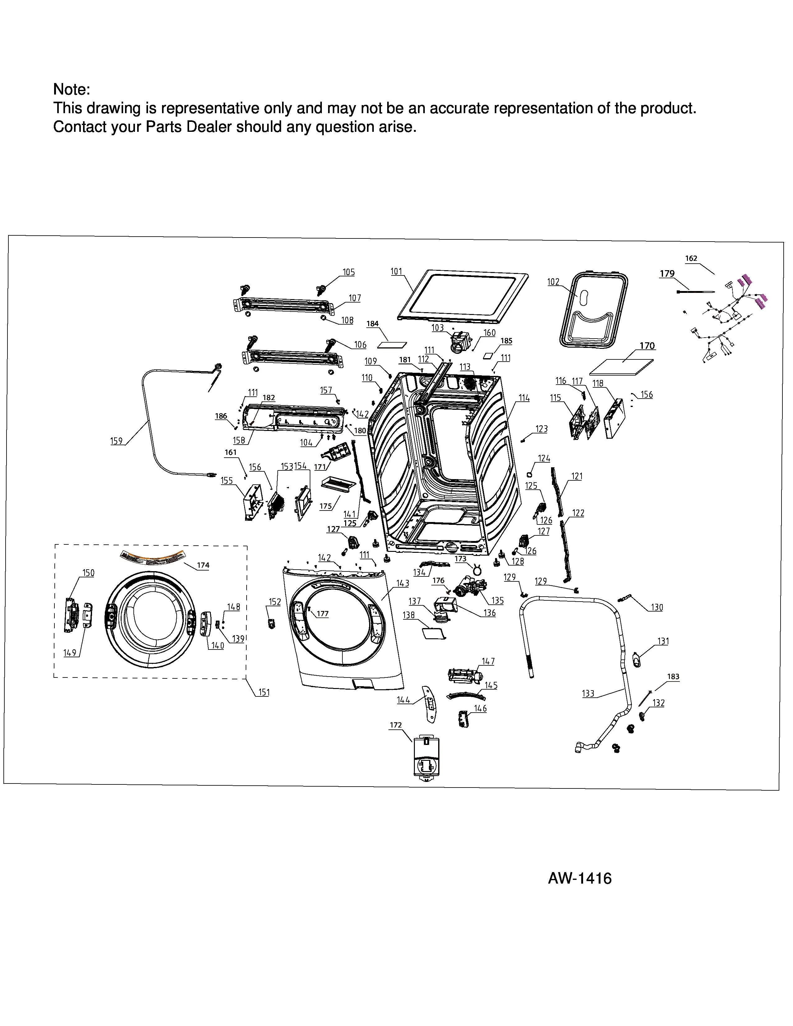 WG04F11964 Washer Inverter Board - Image 3