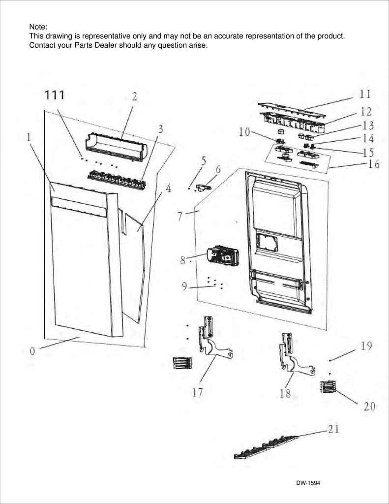 WG04F12078 Dishwasher Certified Refurbished UI Control Assembly