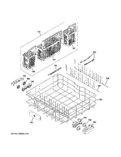 WG04L05376 Dishrack Upper Rack System