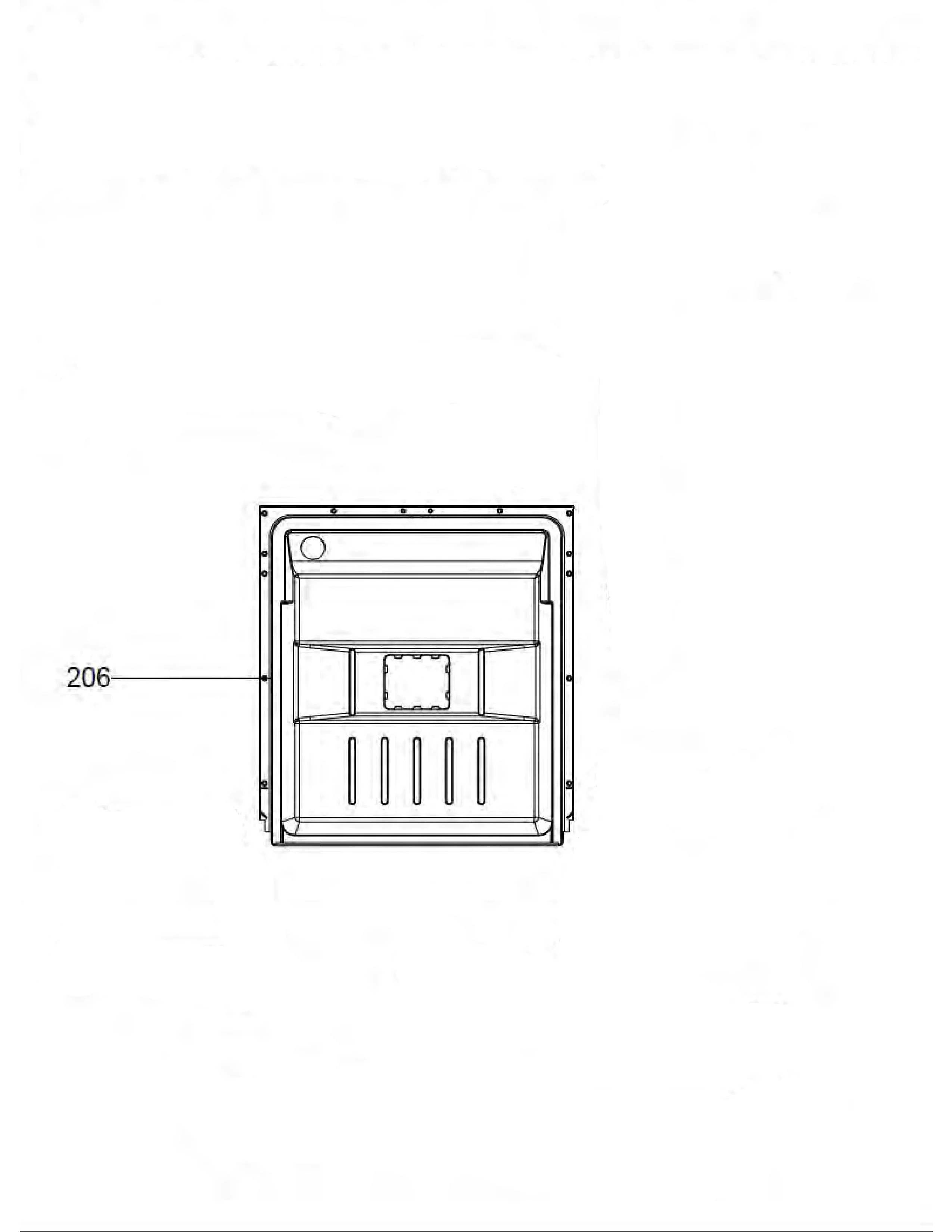 WG04L06342 Dishwasher Inner Door (Inner Door Liner, Interior Door Panel, Door Liner Assembly)