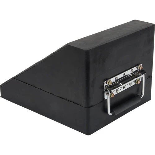 Wheel Chock, 10-5/8" x 8-5/8" x 7", Black - Image 2