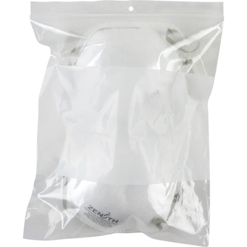 White Block Poly Bags, Reclosable, 10" x 8", 2 mils - Image 2