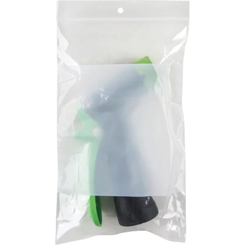 White Block Poly Bags, Reclosable, 8" x 5", 2 mils - Image 2