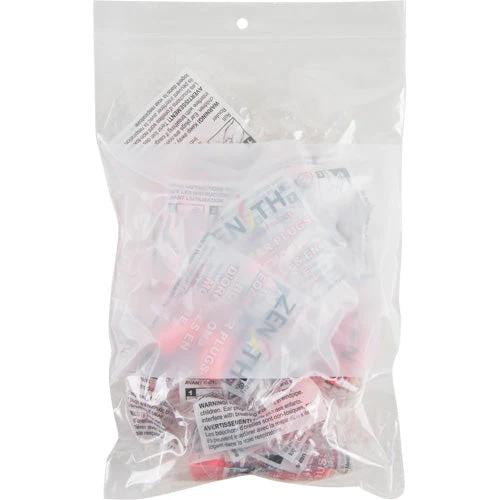 White Block Poly Bags, Reclosable, 9" x 6", 2 mils - Image 2