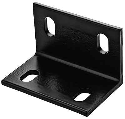 National Hardware 3 in. H X 4.6 in. W X 0.25 in. D Black Structural Steel Inside/Outside Wide Corner - Image 3