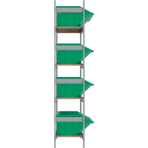 Wide Span Shelving with Jumbo Plastic Bins - Image 2