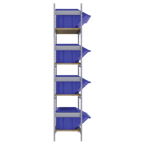 Wide Span Shelving with Jumbo Plastic Bins - Image 2