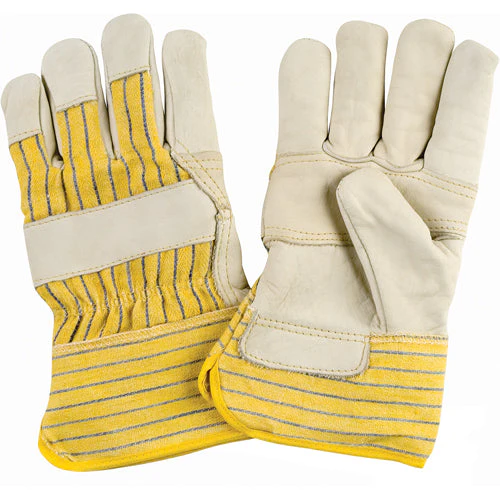 Winter-Lined Patch-Palm Fitters Gloves, X-Large, Grain Cowhide Palm, Cotton Fleece Inner Lining - Image 2