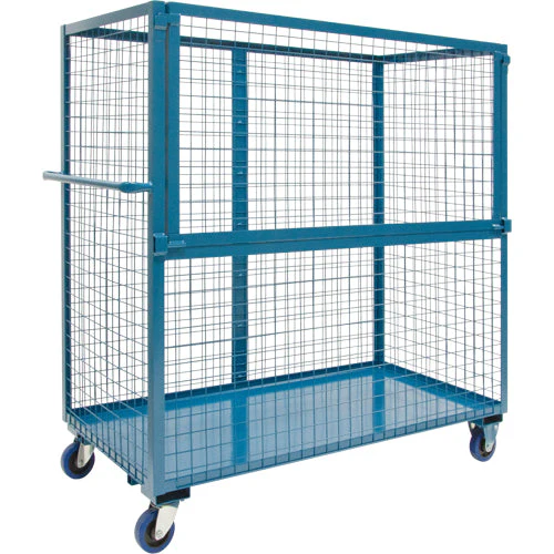 Wire Mesh Stock Truck, Steel, 24" x 55" x 36", 1200 lbs. Capacity - Image 2