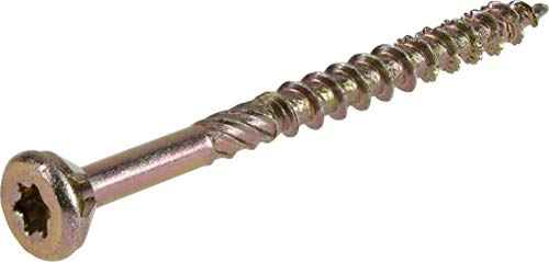 Hillman Power Pro No. 8 X 2 in. L Star Yellow Zinc Wood Screws 1 lb 165 pk - Image 3