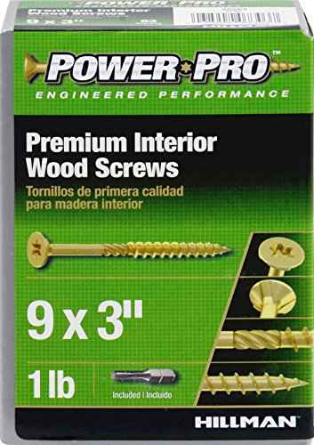 Hillman Power Pro No. 9 X 3 in. L Star Yellow Zinc Wood Screws 1 lb 83 pk - Image 3