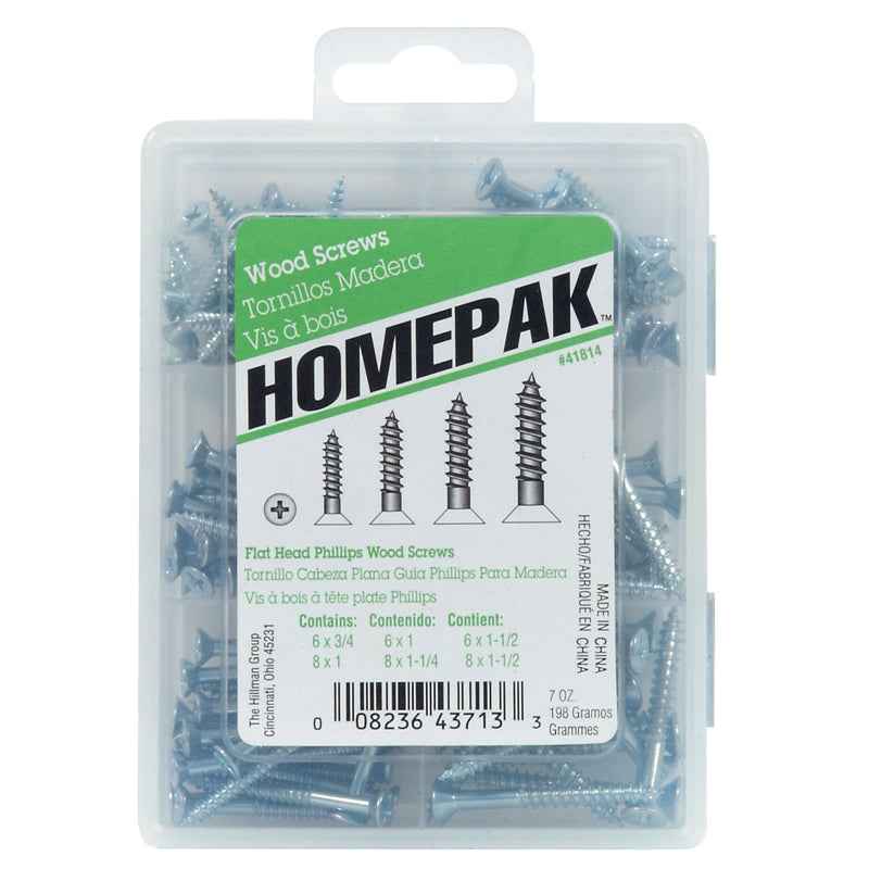 Hillman Homepak Assorted x Various in. L Phillips Zinc-Plated Wood Screw Assortment (Pack of 5) - Image 3