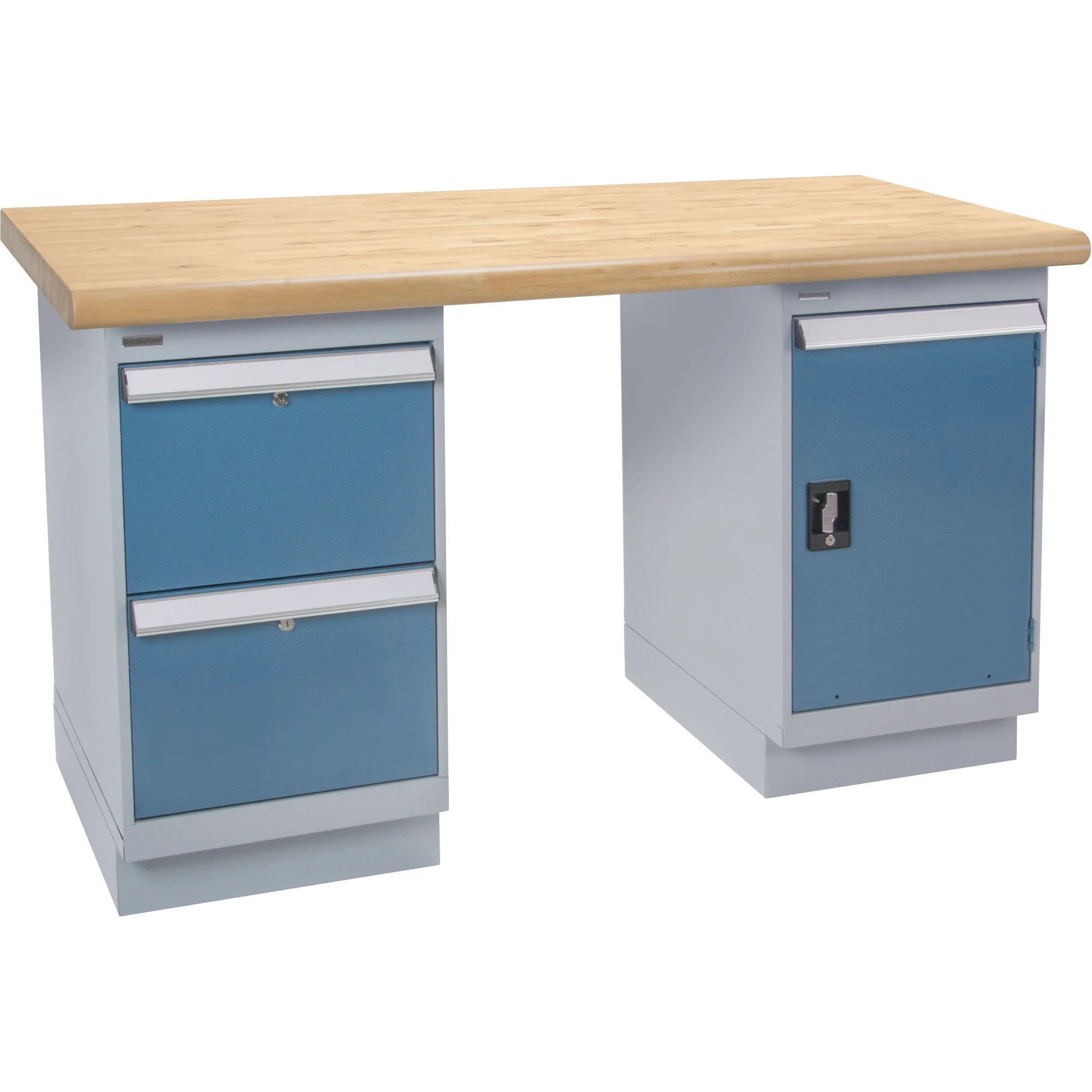 Workbench, Door & Drawers, 2500 lbs. Cap., 60" W x 36" D, 34" H