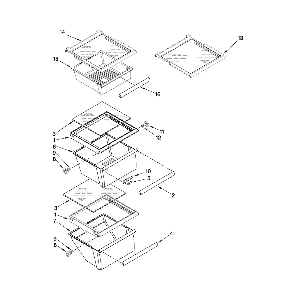 WP2188664 Refrigerator Crisper Drawer - Image 5