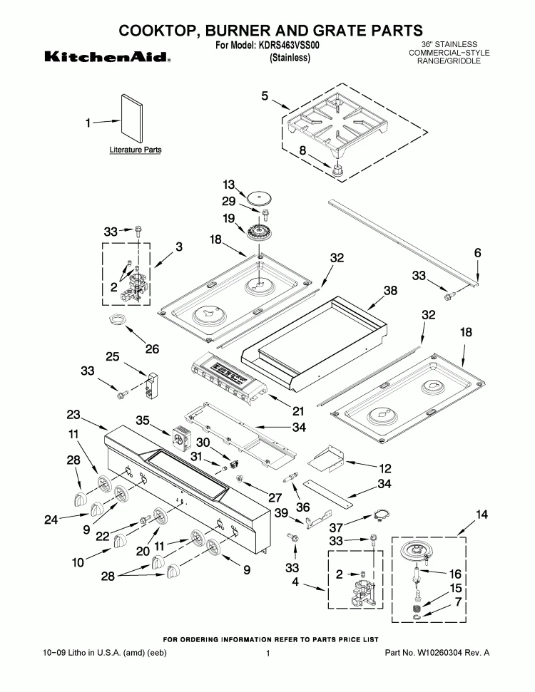 WPW10116113 Range Infinite Switch