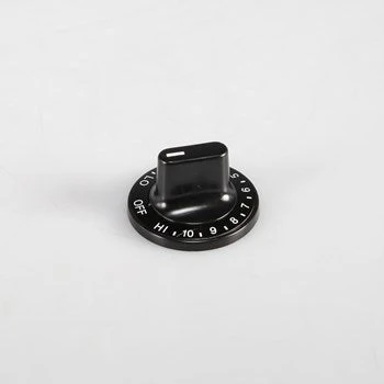 WPW10116766 Range Oven Burner Control Knob, Black