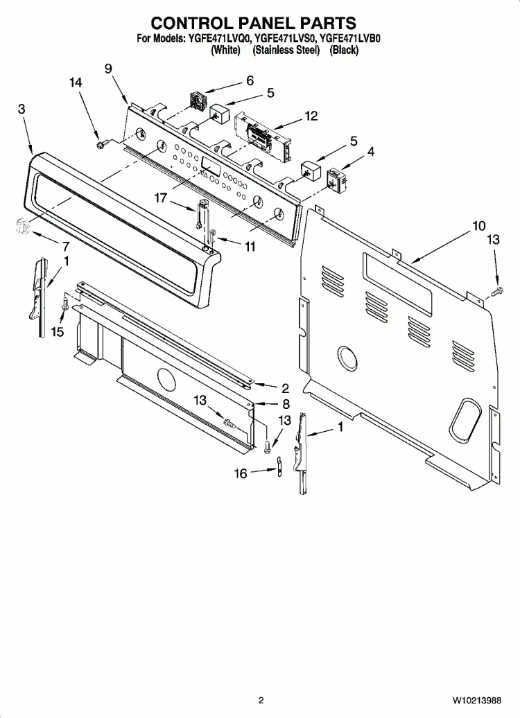 WPW10169580 Range Surface Element Switch