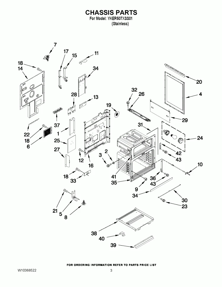 WPW10269069 Range Gasket Door