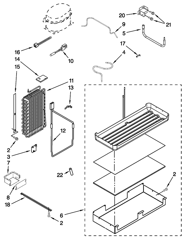 WPW10427993 Refrigerator Evaporator - Image 5