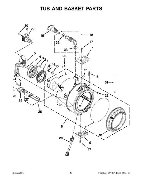 WPW10434964 Washer Fan Assembly (replaces W10434964)